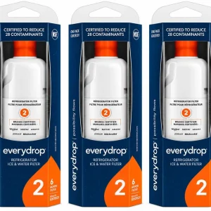 Three everydrop EDR2RXD1 Filter 2 boxes, certified to reduce 28 contaminants
