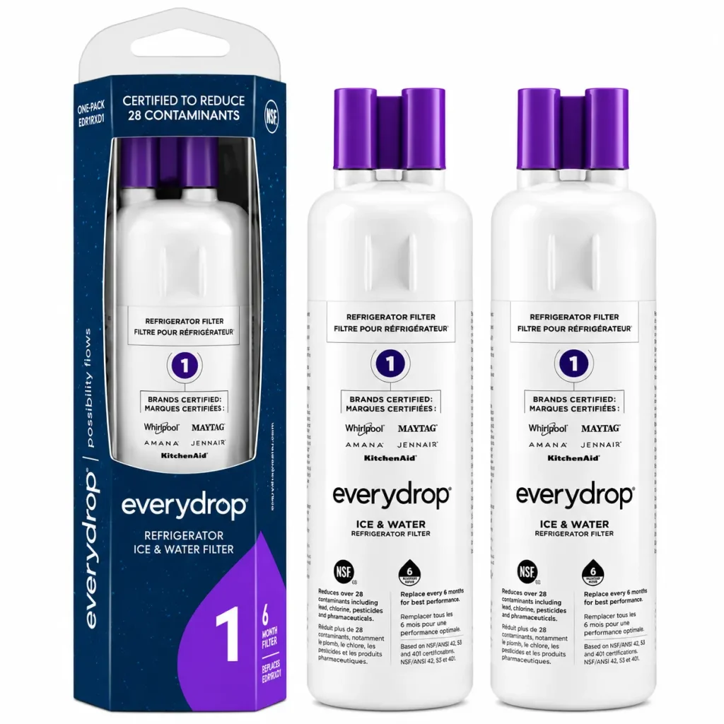 Three everydrop EDR1RXD1 ice and water filters product display